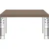 Image de vidaXL Pavillon mural 4x3x2,5 m Taupe