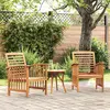 Image de vidaXL Chaises de jardin 2 pcs. Bois massif acacia