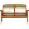 Image de vidaXL Banc de jardin 119 cm bois massif acacia