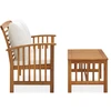 Image de vidaXL Ensemble de salon de jardin 2 pièces avec coussins en bois massif d'acacia