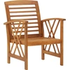 Image de vidaXL Chaises de jardin 2 pcs. Bois massif acacia