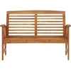 Image de vidaXL Banc de jardin 119 cm bois massif acacia