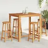 Image de vidaXL Tabouret de bar 4 pcs. bois massif acacia