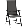 Image de vidaXL Chaises de jardin pliantes 6 pcs. Textilène noir