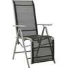 Image de vidaXL Chaises longues de jardin 2 pcs. Textilène et aluminium argenté