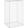 Image de vidaXL Mur de gabions avec couverture Acier galvanisé 60x50x100 cm
