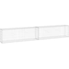 Image de vidaXL Mur de gabions avec couverture Acier galvanisé 300x30x50 cm
