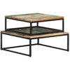Image de Tables de salon 2 pcs. Bois massif recyclé
