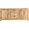Image de vidaXL Buffet 175x40x75 cm Bois de manguier rugueux