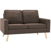 Image de vidaXL Ensemble de canapés 2 pièces tissu brun