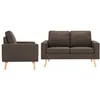 Image de Vidaxl - Ensemble De Canapés 2 Pcs Tissu Marron