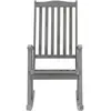 Image de Chaise à bascule Gris Bois massif Acacia