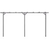 Image de vidaXL Pergola de jardin Gris 400x40x205 cm Bois de pin imprégné