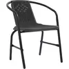 Image de vidaXL Chaises de jardin 2 pcs. Plastique aspect rotin et acier 110 kg