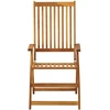 Image de vidaXL Chaises de jardin réglables 3 pcs. Bois massif acacia