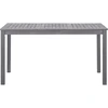Image de vidaXL Table de jardin Gris 140x80x74 cm Bois massif Acacia