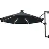 Image de vidaXL Parasol mural avec LEDs 300 cm Anthracite