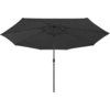 Image de vidaXL Parasol avec éclairage LED 400 cm noir