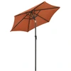 Image de vidaXL Parasol avec éclairage LED Terracota 200x211 cm Alu