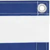 Image de vidaXL Pare-vue balcon Blanc et bleu 120x400 cm Tissu Oxford