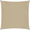Image de vidaXL Voile d'ombrage Oxford Tissu Carré 4x4 m Beige