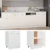 Image de vidaXL Armoire basse blanche 60x46x81,5 cm Panneau de particules