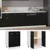 Image de vidaXL Armoire basse Lyon noir 60x46x81,5 cm Bois composite