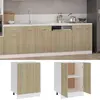 Image de vidaXL Armoire basse Lyon Chêne Sonoma 60x46x81,5 cm Matériau dérivé du bois