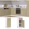 Image de vidaXL Armoire basse à tiroirs Lyon Chêne Sonoma 30x46x81,5 cm Matériau dérivé du bois