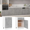 Image de vidaXL Armoire basse à tiroirs Lyon gris béton 50x46x81,5 cm Bois composite