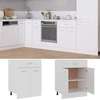 Image de vidaXL Armoire basse à tiroirs Lyon blanc 60x46x81,5 cm Bois composite