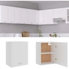 Image de vidaXL Armoire suspendue blanc 50x31x60 cm panneau de particules