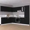 Image de vidaXL Armoire suspendue Lyon noir 80x31x60 cm Bois composite