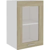 Image de vidaXL Armoire suspendue en verre Lyon Chêne Sonoma 40x31x60 cm Matériau dérivé du bois