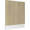 Image de vidaXL Cache pour lave-vaisselle Lyon chêne Sonoma 59,5x3x67 cm Matériau dérivé du bois