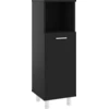 Image de vidaXL Armoire de salle de bain noire 30x30x95 cm Bois composite