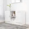 Image de vidaXL Sideboard Blanc 120x30,5x70 cm Bois composite