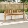 Image de vidaXL Banc de bananes 180 cm en teck massif