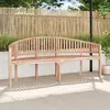 Image de vidaXL Banana bench 200 cm bois massif teck