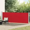 Image de vidaXL Marquise latérale extensible 140x600 cm rouge
