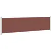 Image de vidaXL Marquise latérale extensible 600x160 cm brun
