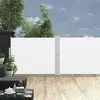 Image de vidaXL Marquise latérale extensible 140x1200 cm Crème