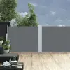 Image de vidaXL Marquise latérale extensible 140x1200 cm Anthracite