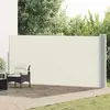 Image de vidaXL Marquise latérale extensible 170x1200 cm Crème