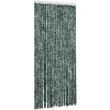Image de vidaXL Rideau anti-insectes vert et blanc 90x220 cm chenille