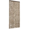 Image de vidaXL Rideau anti-insectes beige et marron 90x220 cm chenille