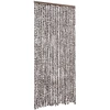 Image de vidaXL Rideau moustiquaire brun et blanc 90x220 cm chenille