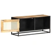 Image de vidaXL Armoire TV 90x30x40 cm Bois de manguier brut et tressage viennois