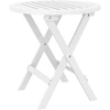 Image de vidaXL Table de jardin pliante Blanc Ø 46 cm Bois massif Acacia