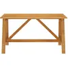 Image de vidaXL Table de jardin à manger 140x70x73,5 cm acacia massif